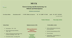 Desktop Screenshot of muck-restaurierung.de